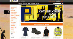 Desktop Screenshot of phillipsworkwear.ie